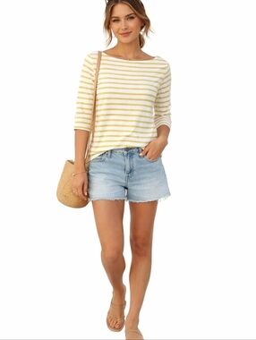 Ralph Lauren Metallic/Cream Top short sleeve Party XL